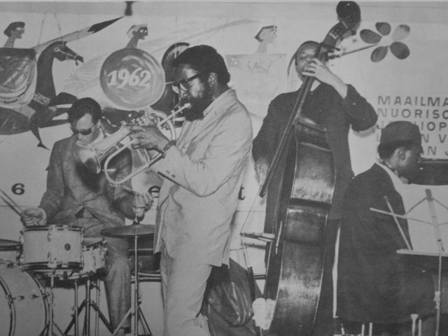 Free jazz performances of Bill Dixon and Archie Shepp's orchestra during the World Festival of Youth and Students, Helsinki, 1962. Archival materials from People's Archive in Helsinki. 